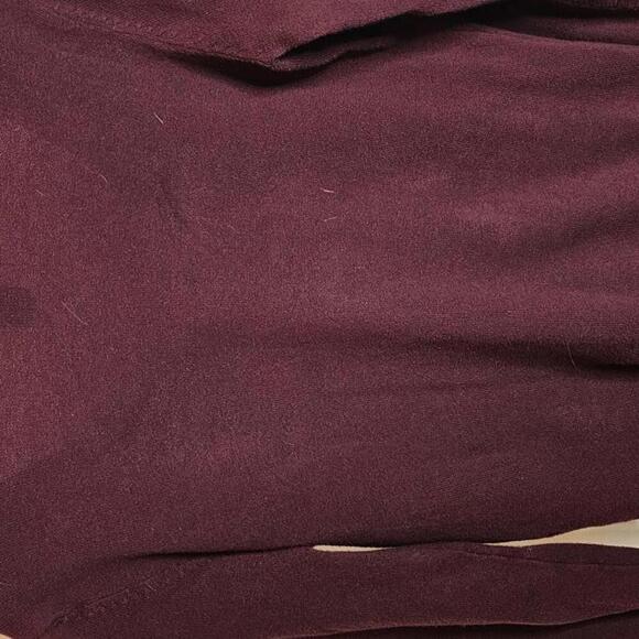 Chic V-Neck Pullover Sweater - Burgundy - Picture 4 of 6